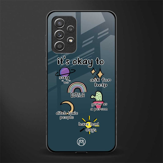 it's okay glass case for samsung galaxy a72 image