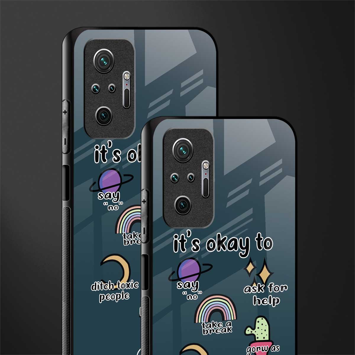 it's okay glass case for redmi note 10 pro image-2
