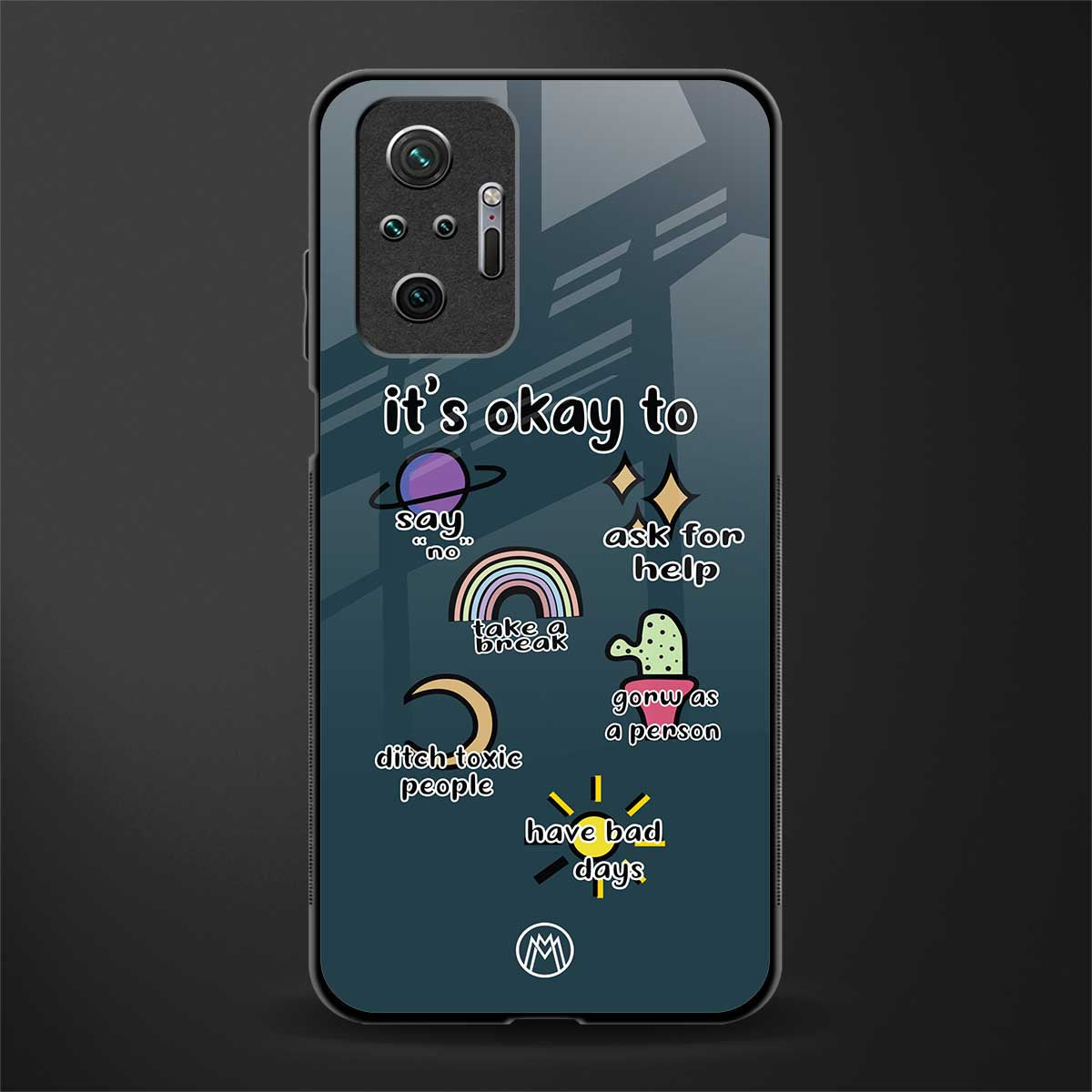 it's okay glass case for redmi note 10 pro max image