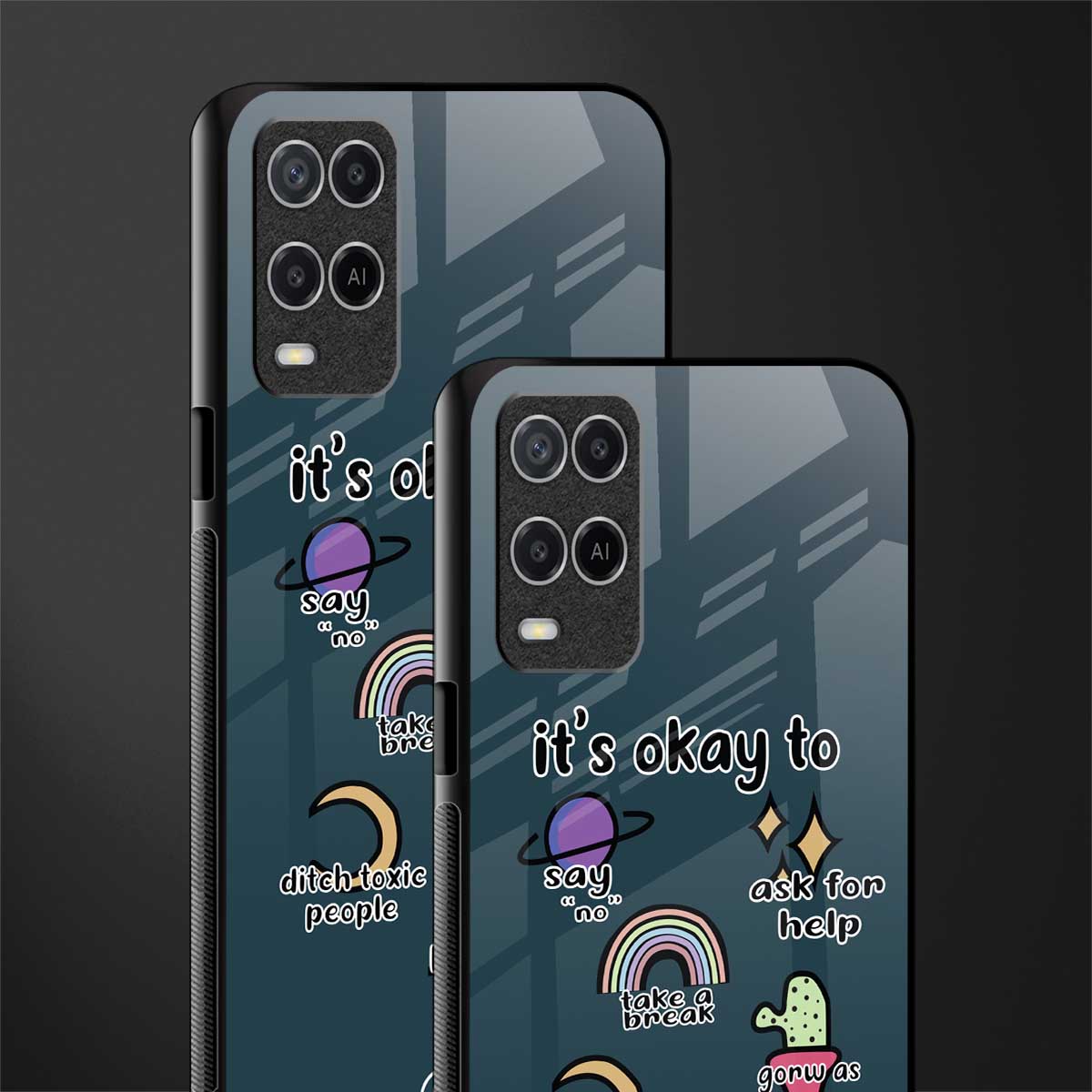 it's okay glass case for oppo a54 image-2