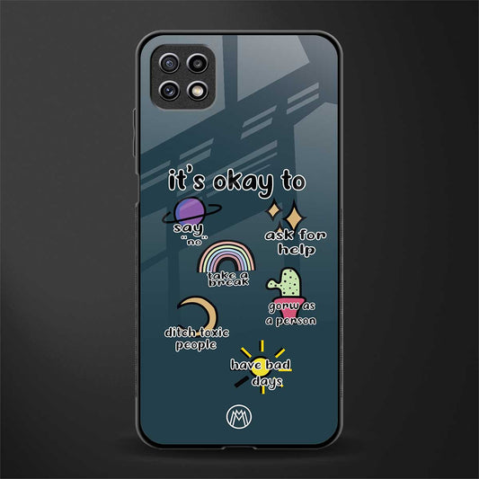 it's okay glass case for samsung galaxy a22 5g image