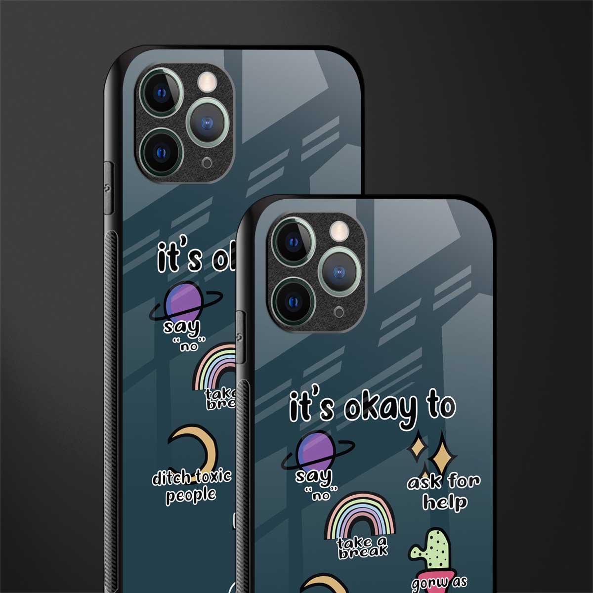 it's okay glass case for iphone 11 pro max image-2