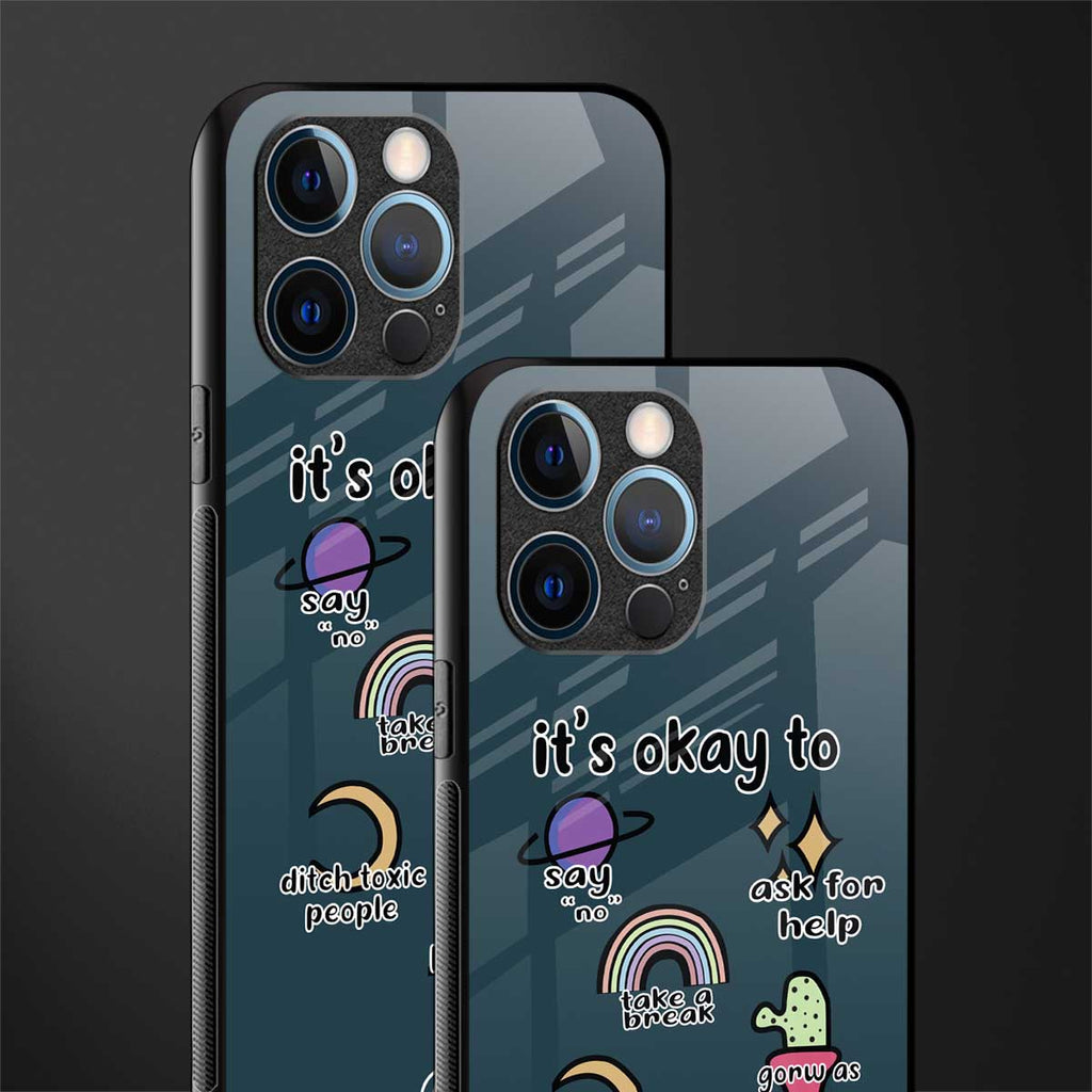 it's okay glass case for iphone 12 pro image-2