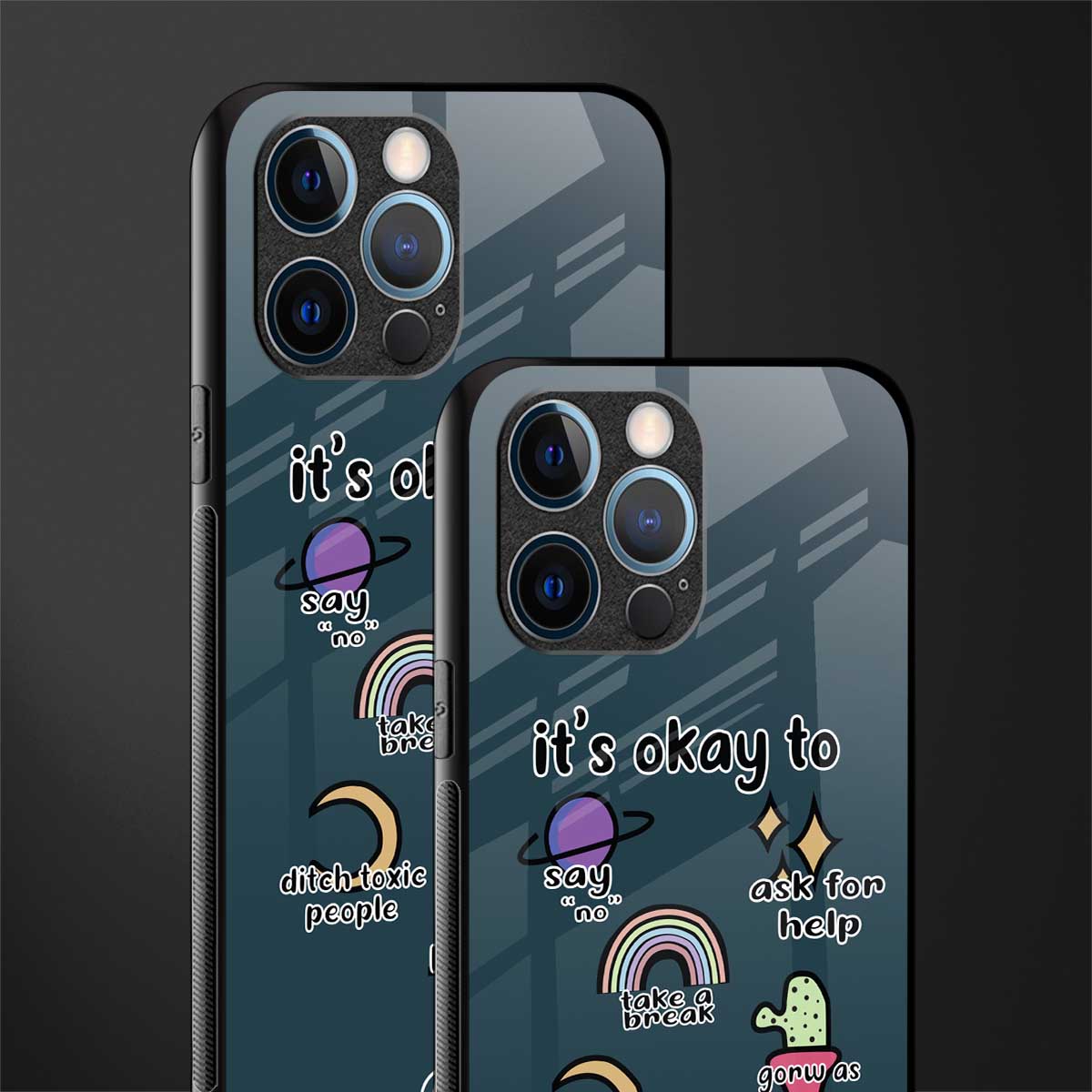it's okay glass case for iphone 12 pro image-2