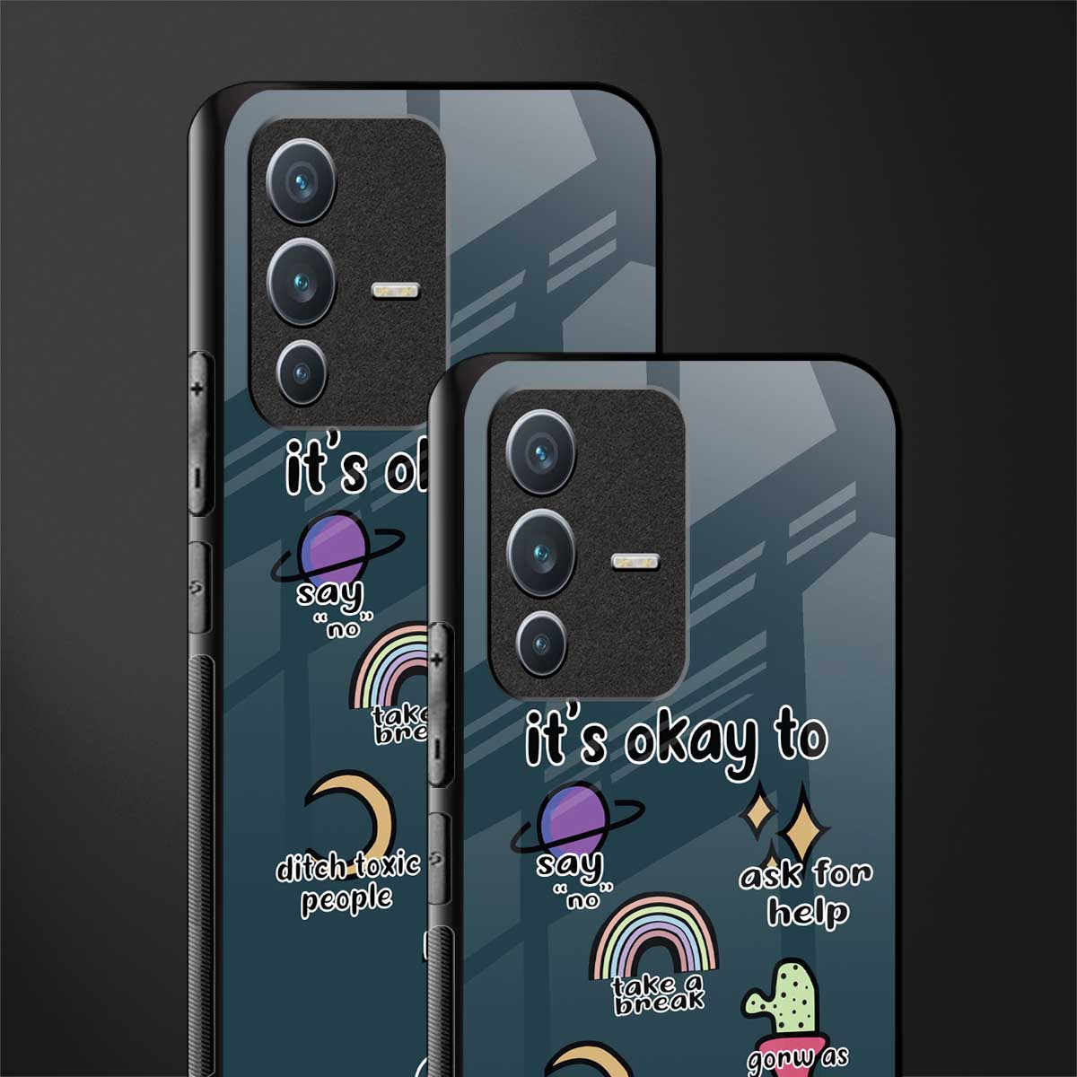 it's okay glass case for vivo v23 5g image-2