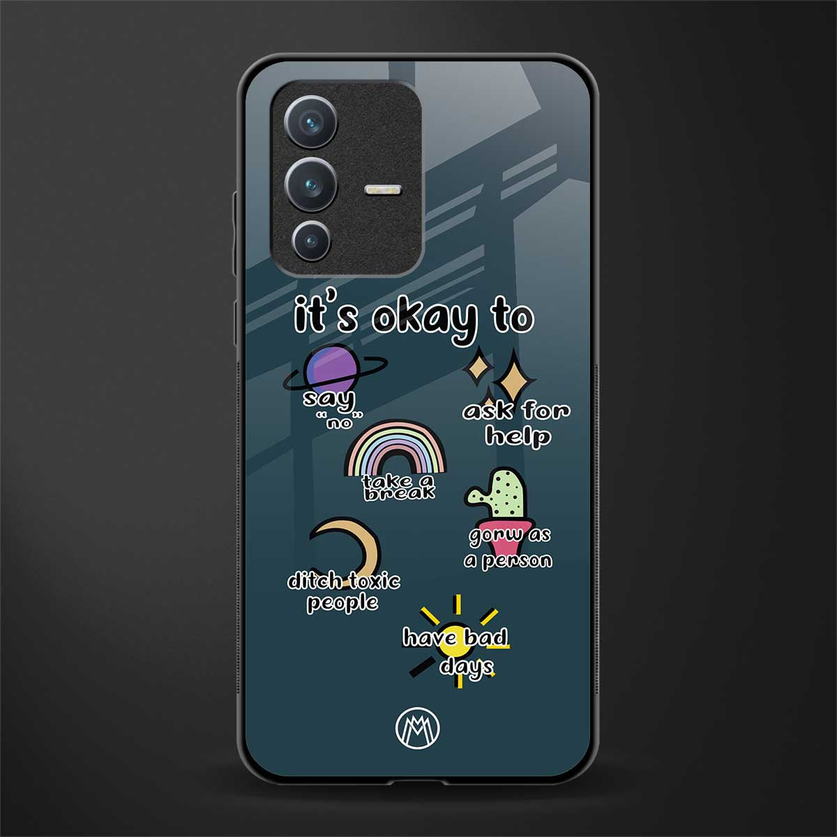 it's okay glass case for vivo v23 5g image