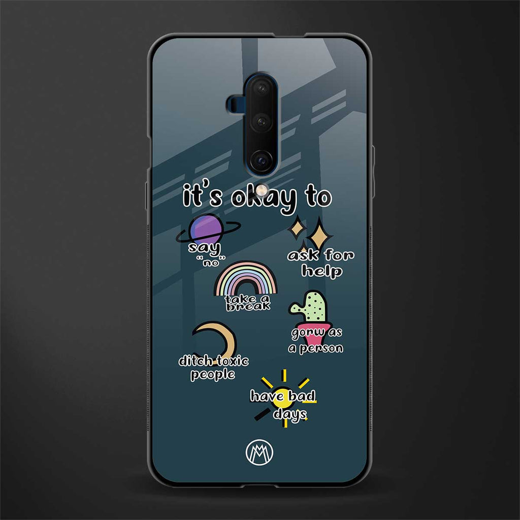 it's okay glass case for oneplus 7t pro image