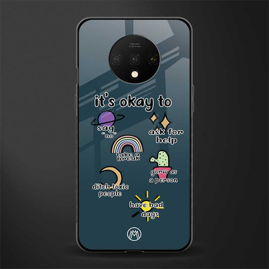 it's okay glass case for oneplus 7t image