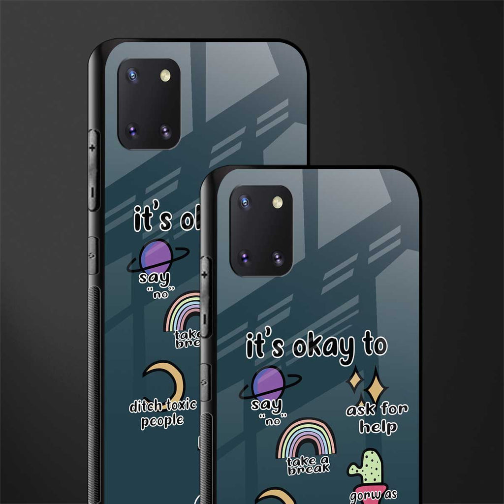it's okay glass case for samsung galaxy note 10 lite image-2