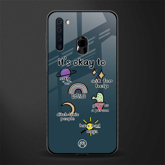 it's okay glass case for samsung a21 image
