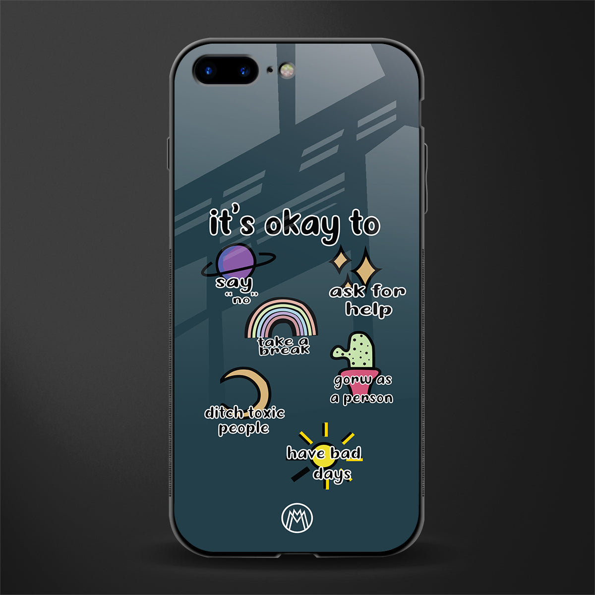 it's okay glass case for iphone 8 plus image