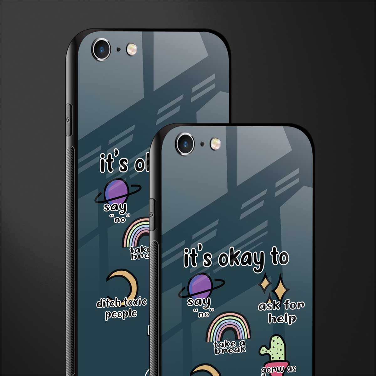 it's okay glass case for iphone 6s image-2