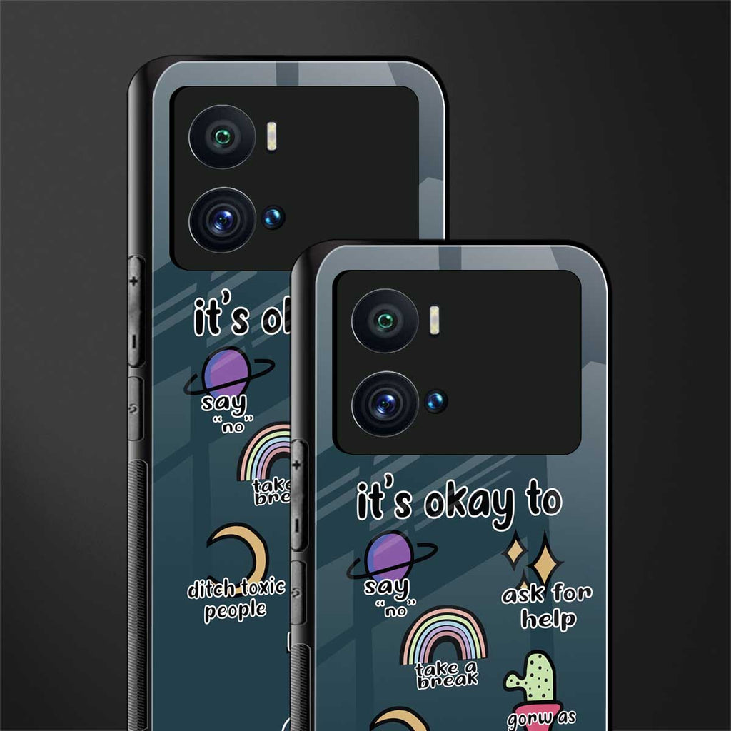 it's okay back phone cover | glass case for iQOO 9 Pro