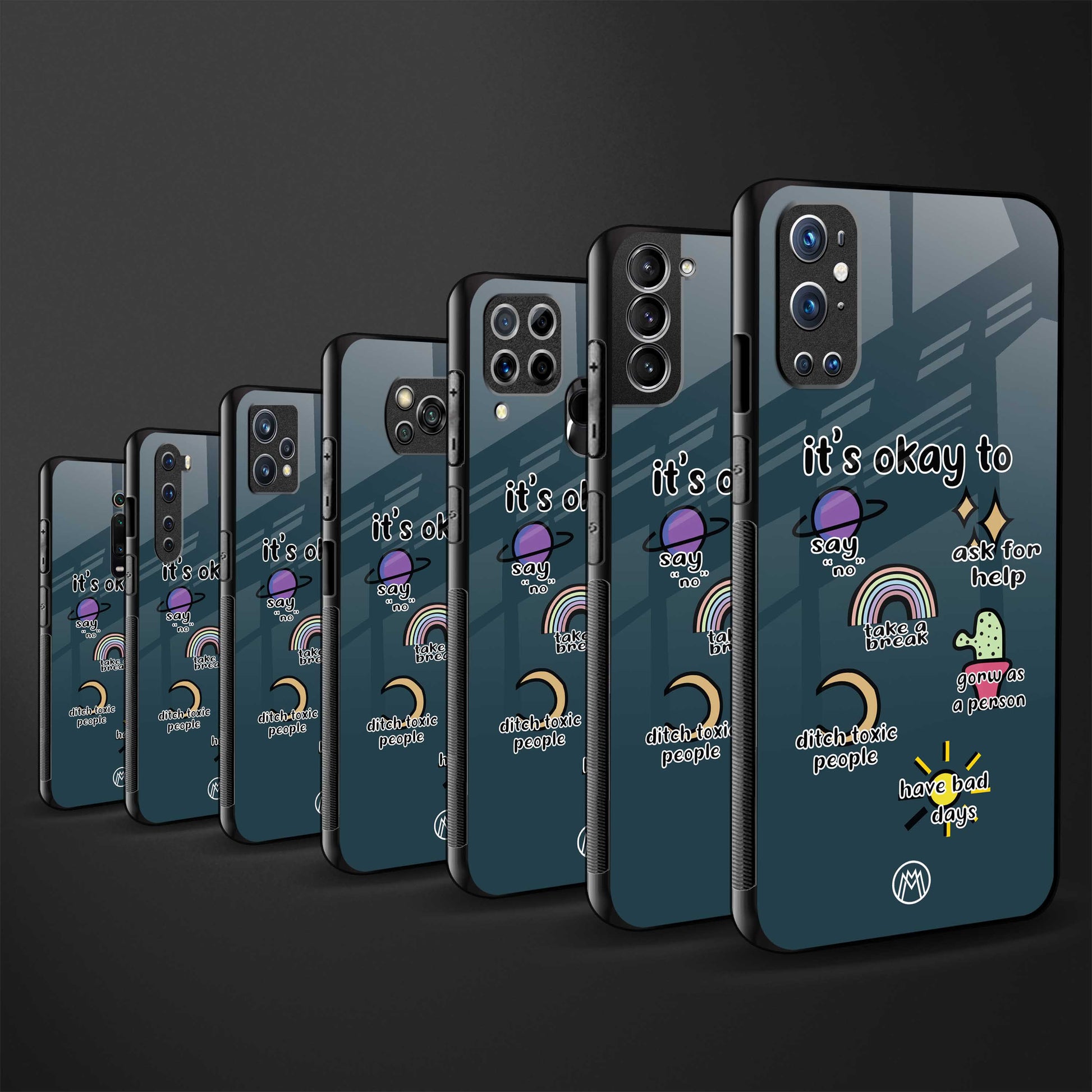 it's okay back phone cover | glass case for samsung galaxy f23 5g