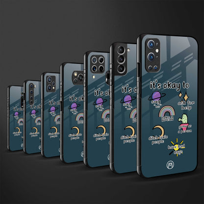 it's okay back phone cover | glass case for samsung galaxy a14 5g