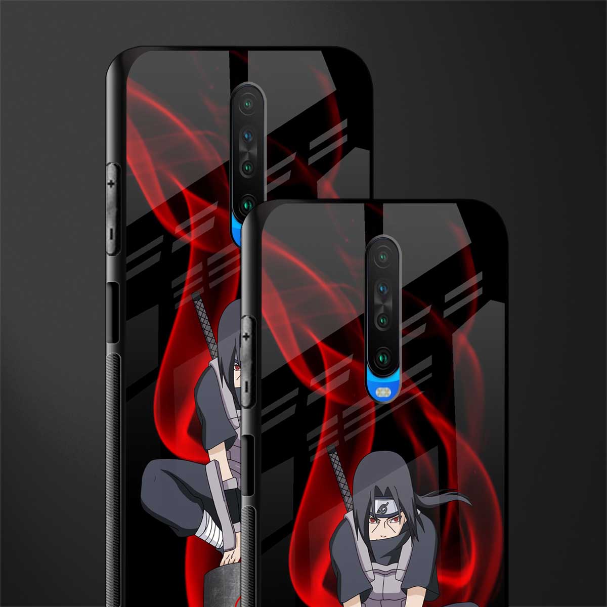 itachi uchiha glass case for poco x2 image-2