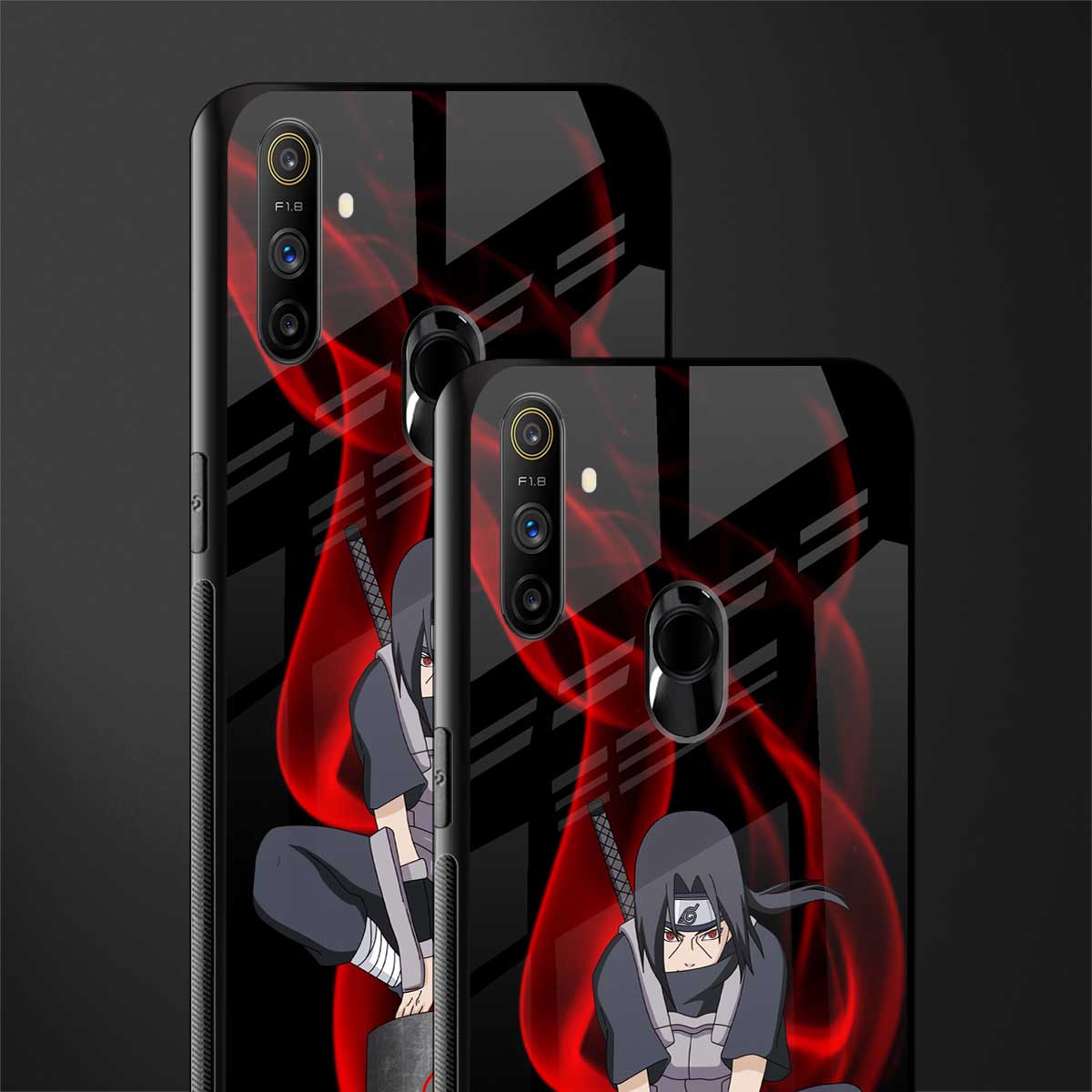 itachi uchiha glass case for realme narzo 10a image-2