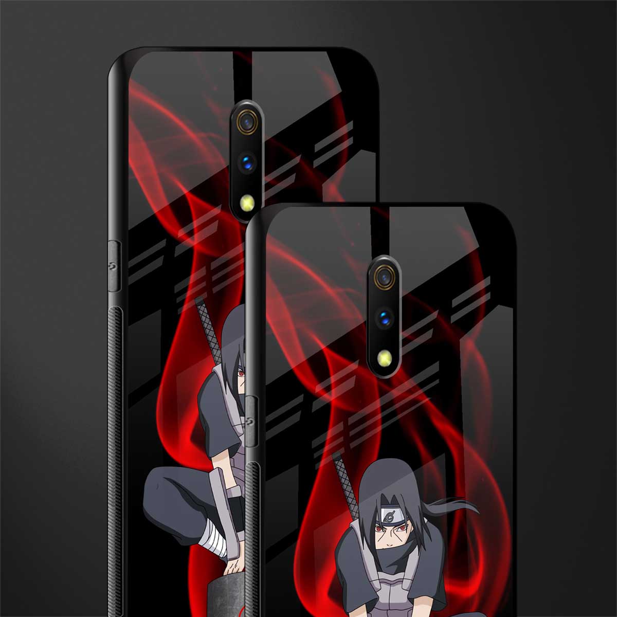 itachi uchiha glass case for realme x image-2