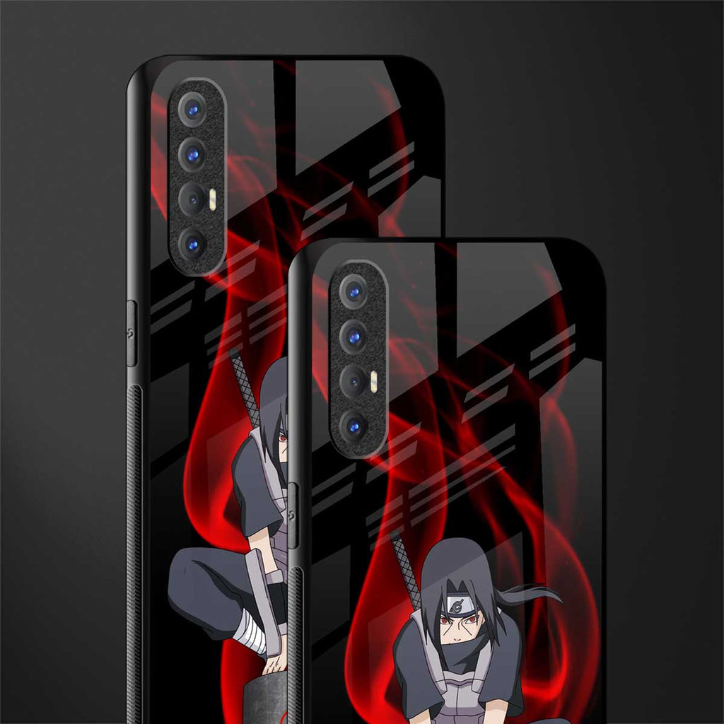 itachi uchiha glass case for oppo reno 3 pro image-2