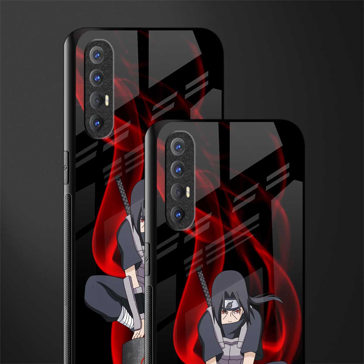 itachi uchiha glass case for oppo reno 3 pro image-2