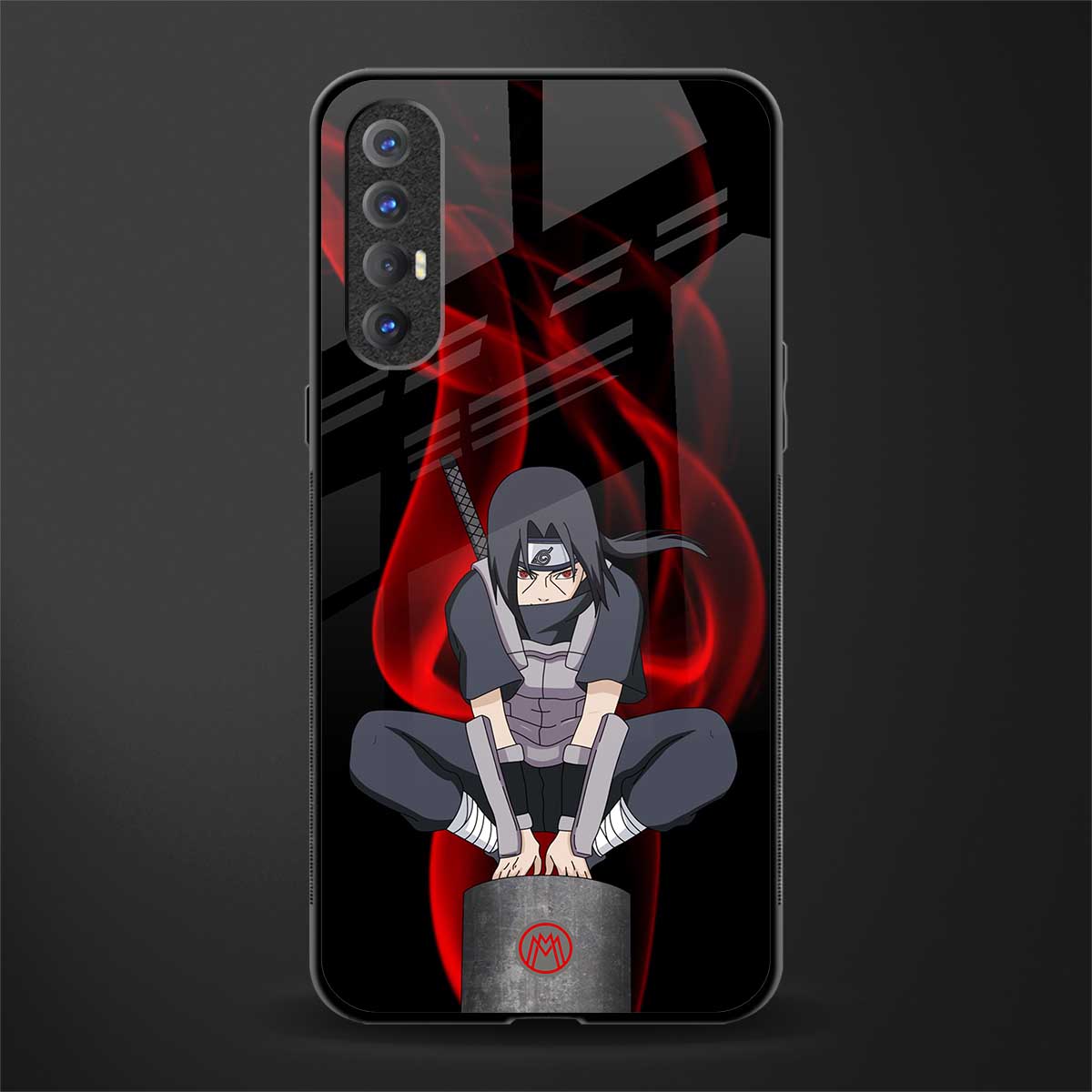 itachi uchiha glass case for oppo reno 3 pro image