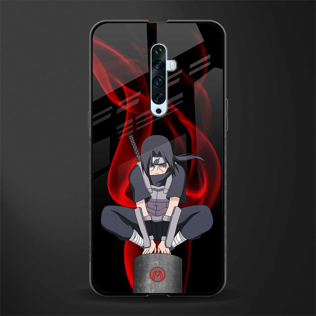 itachi uchiha glass case for oppo reno 2f image