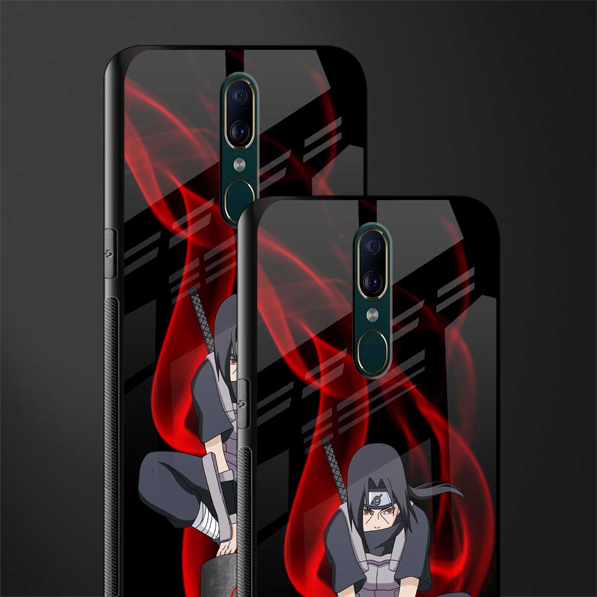 itachi uchiha glass case for oppo a9 image-2