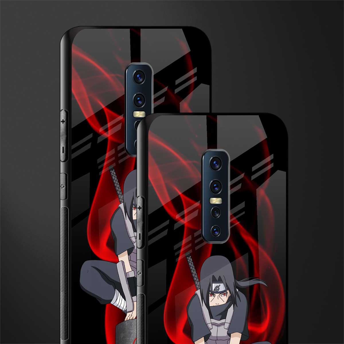 itachi uchiha glass case for vivo v17 pro image-2