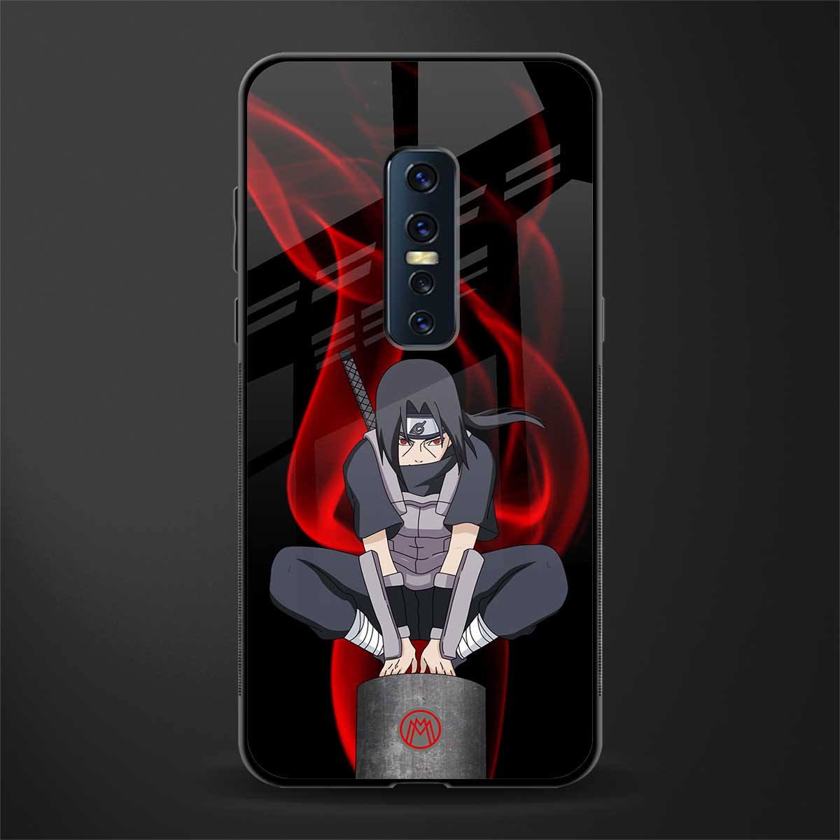 itachi uchiha glass case for vivo v17 pro image