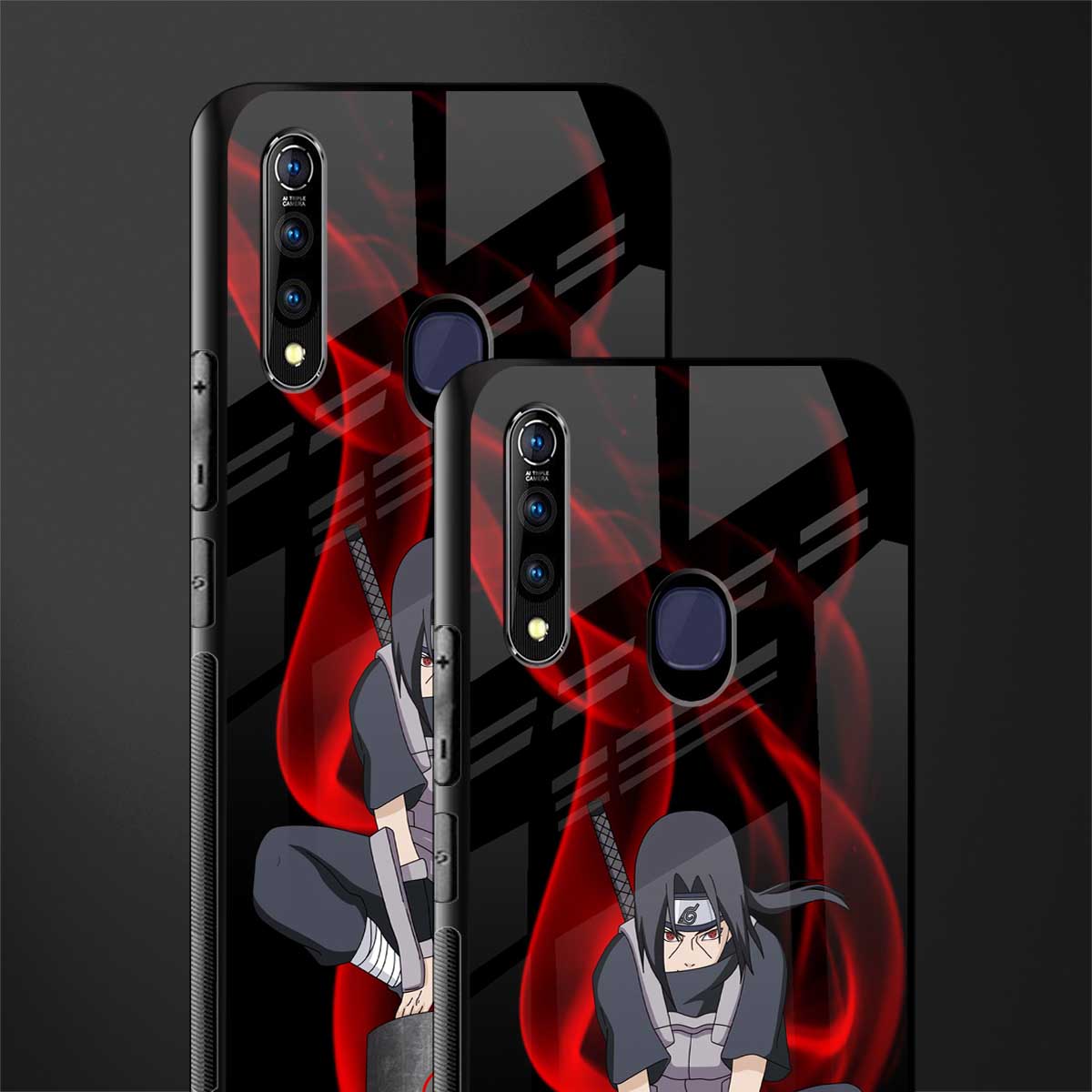 itachi uchiha glass case for vivo z1 pro image-2
