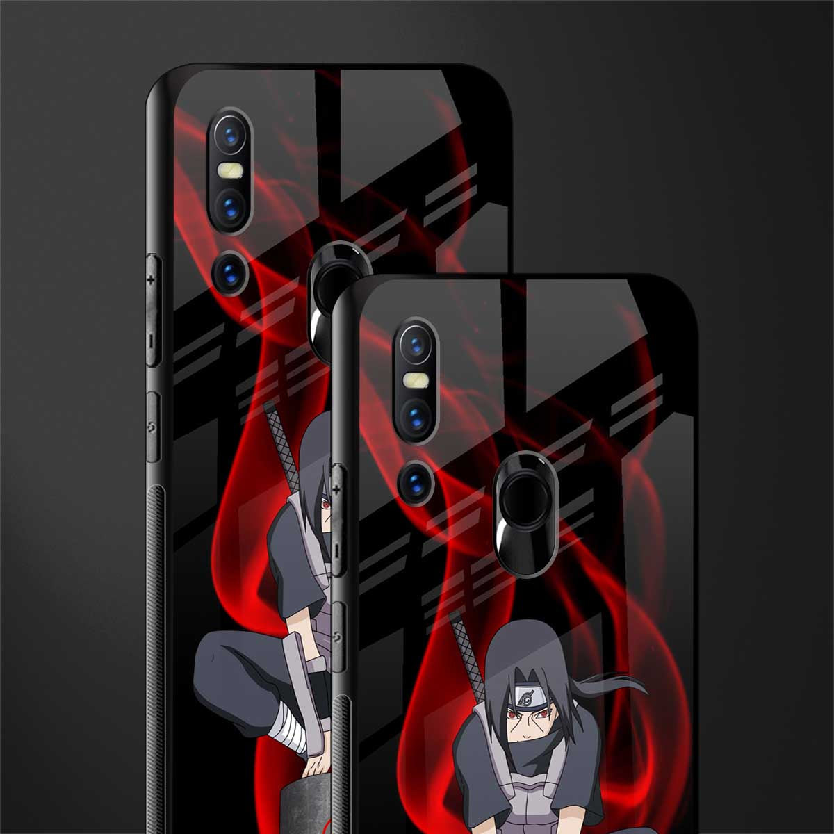 itachi uchiha glass case for vivo v15 image-2