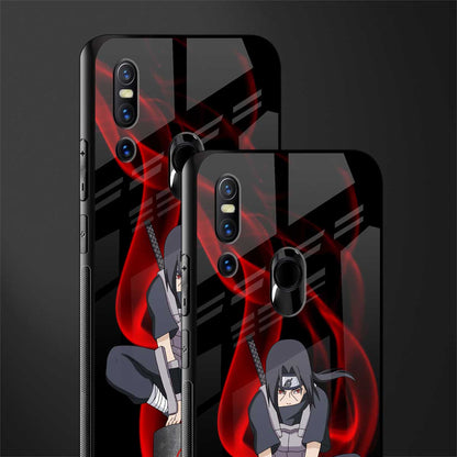 itachi uchiha glass case for vivo v15 image-2