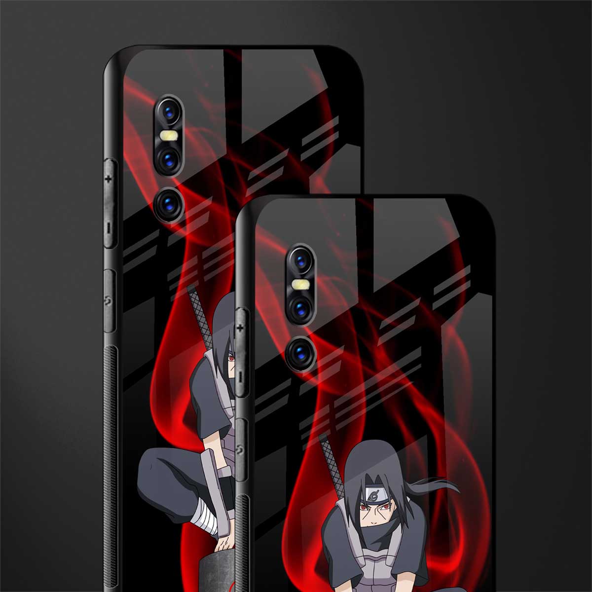 itachi uchiha glass case for vivo v15 pro image-2