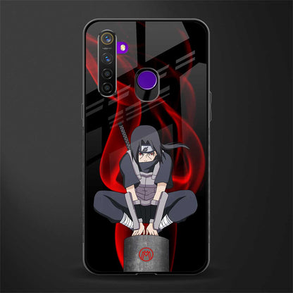 itachi uchiha glass case for realme 5s image