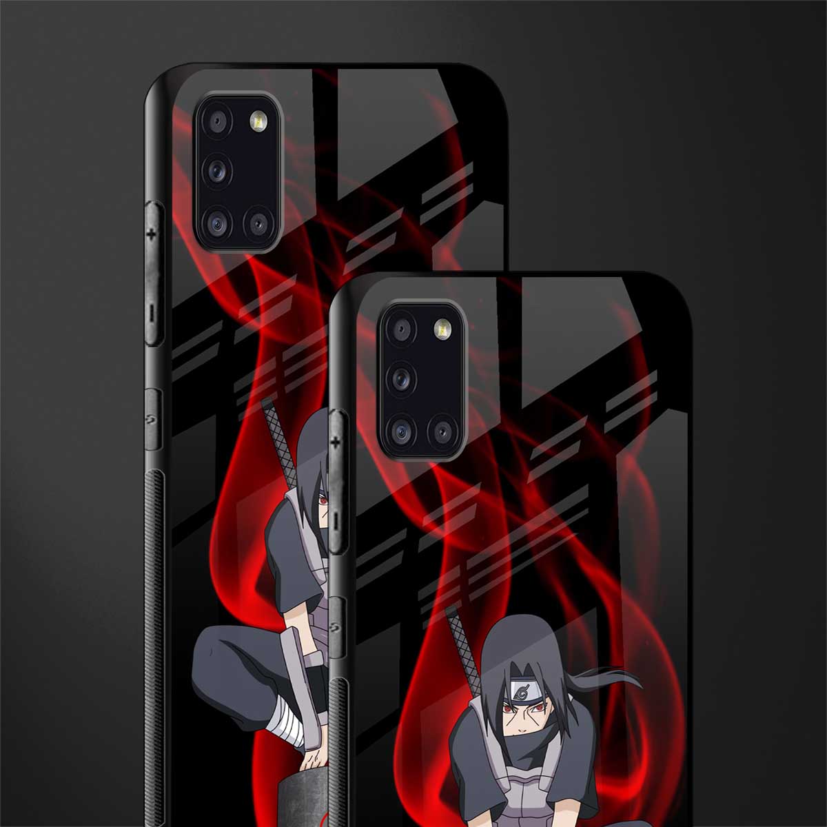 itachi uchiha glass case for samsung galaxy a31 image-2