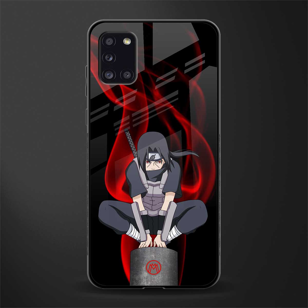 itachi uchiha glass case for samsung galaxy a31 image