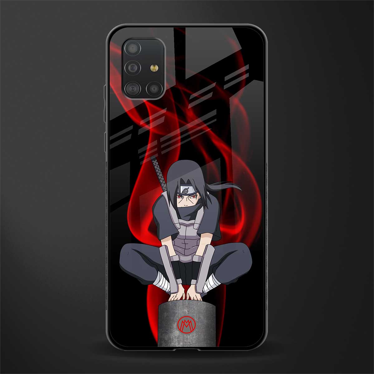 itachi uchiha glass case for samsung galaxy a51 image