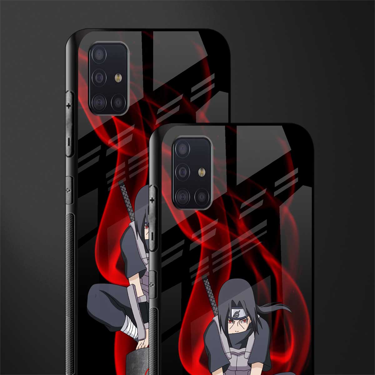 itachi uchiha glass case for samsung galaxy a71 image-2