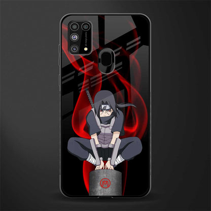 itachi uchiha glass case for samsung galaxy m31 image