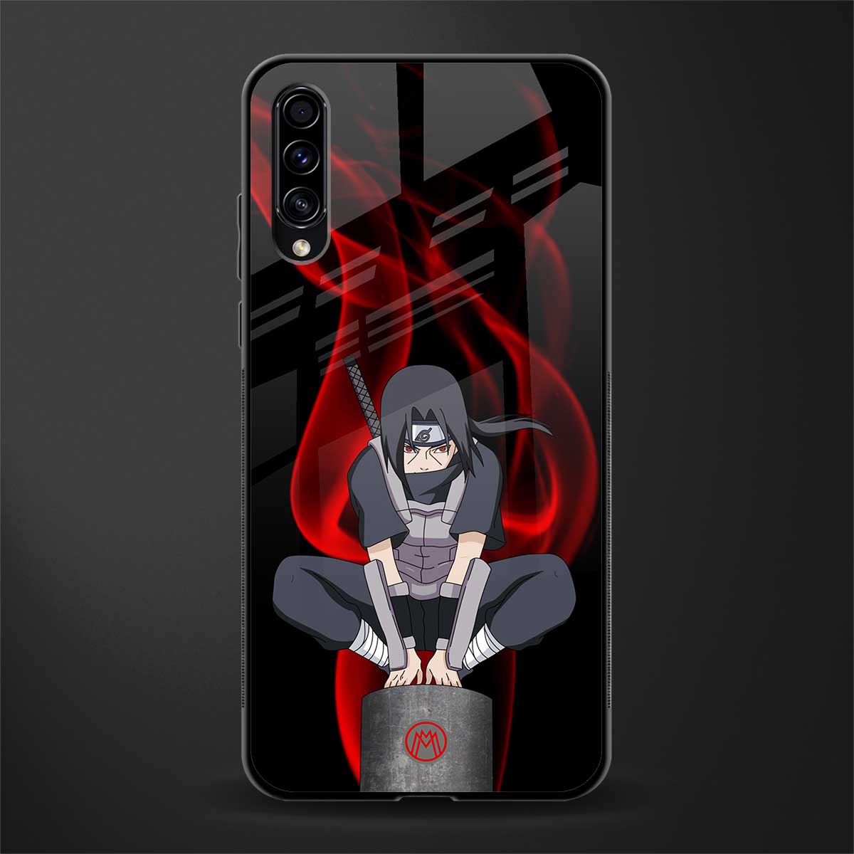 itachi uchiha glass case for samsung galaxy a50 image