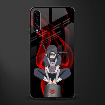 itachi uchiha glass case for samsung galaxy a50 image