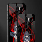 itachi uchiha glass case for redmi note 8 pro image-2