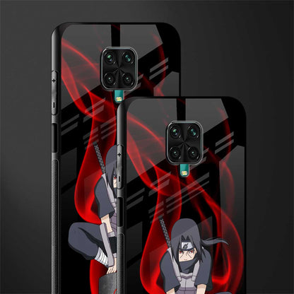 itachi uchiha glass case for redmi note 9 pro image-2