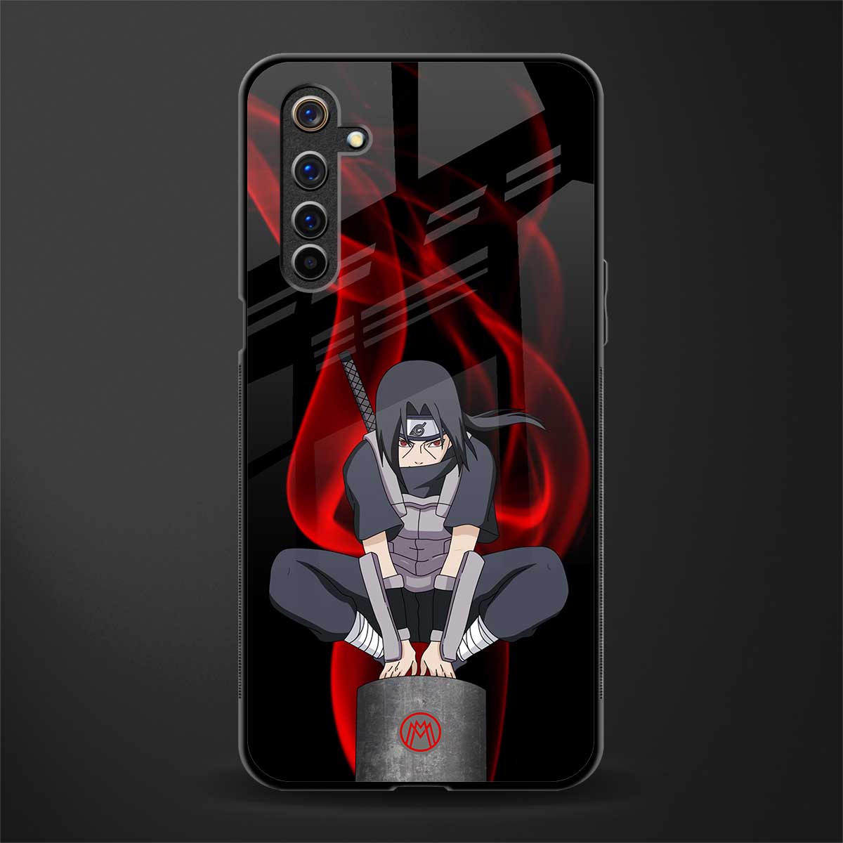 itachi uchiha glass case for realme 6i image