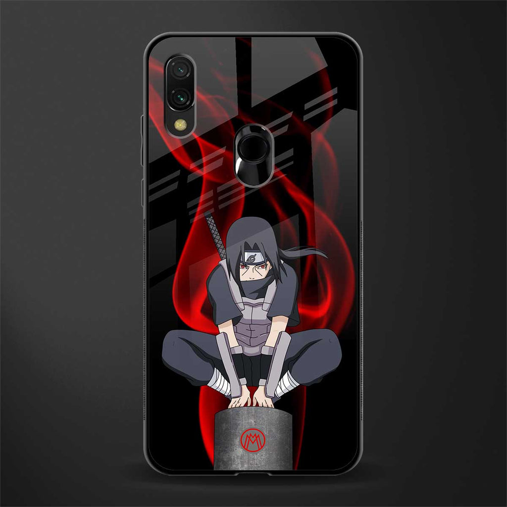 itachi uchiha glass case for redmi note 7 pro image