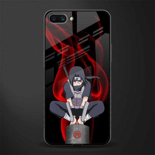 itachi uchiha glass case for oppo a3s image