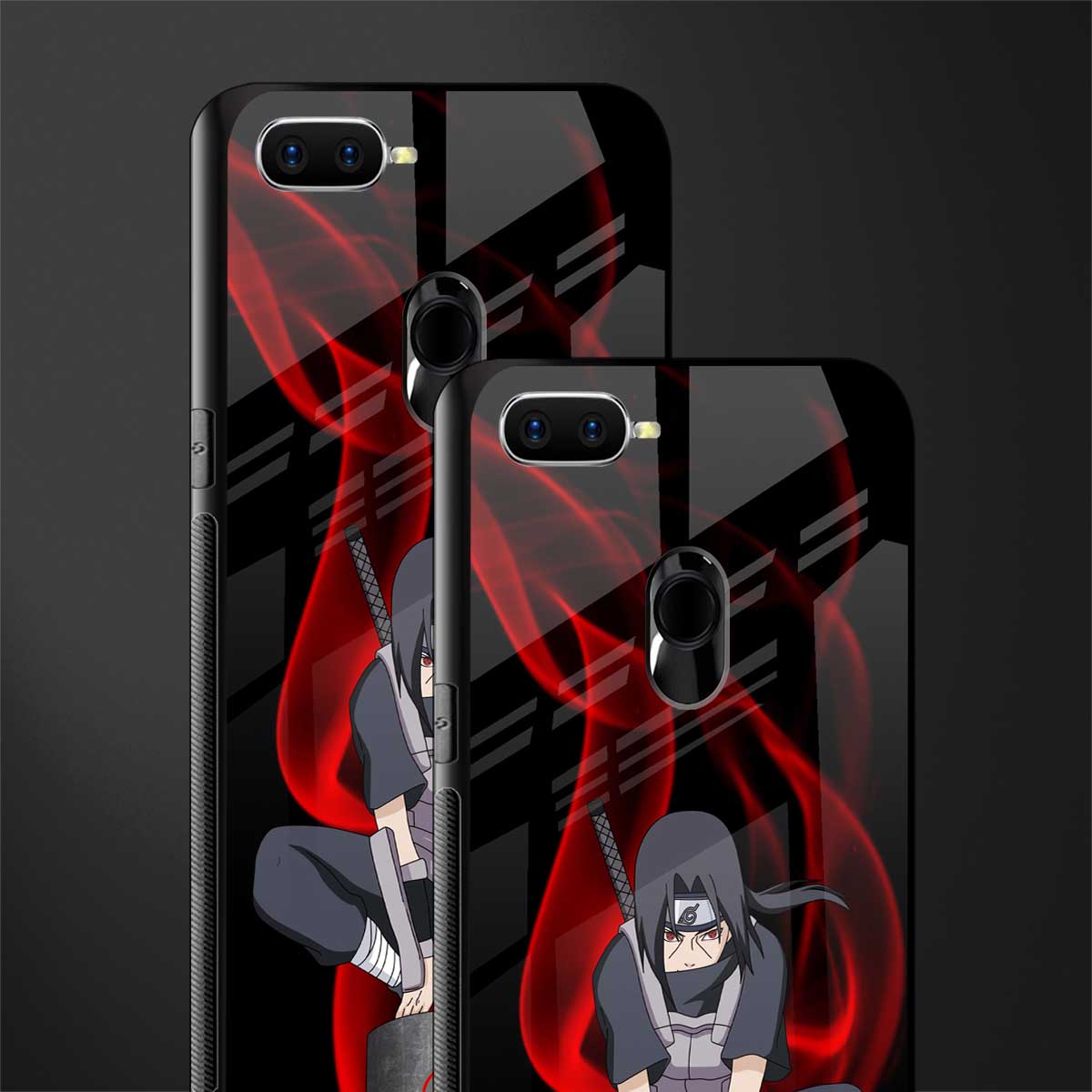 itachi uchiha glass case for oppo a5s image-2