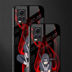 itachi uchiha back phone cover | glass case for vivo y73