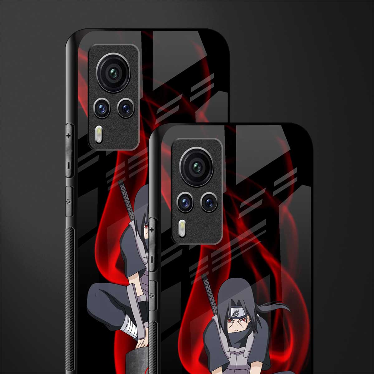 itachi uchiha glass case for vivo x60 pro image-2