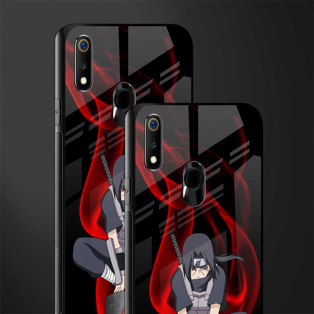 itachi uchiha glass case for realme 3 image-2